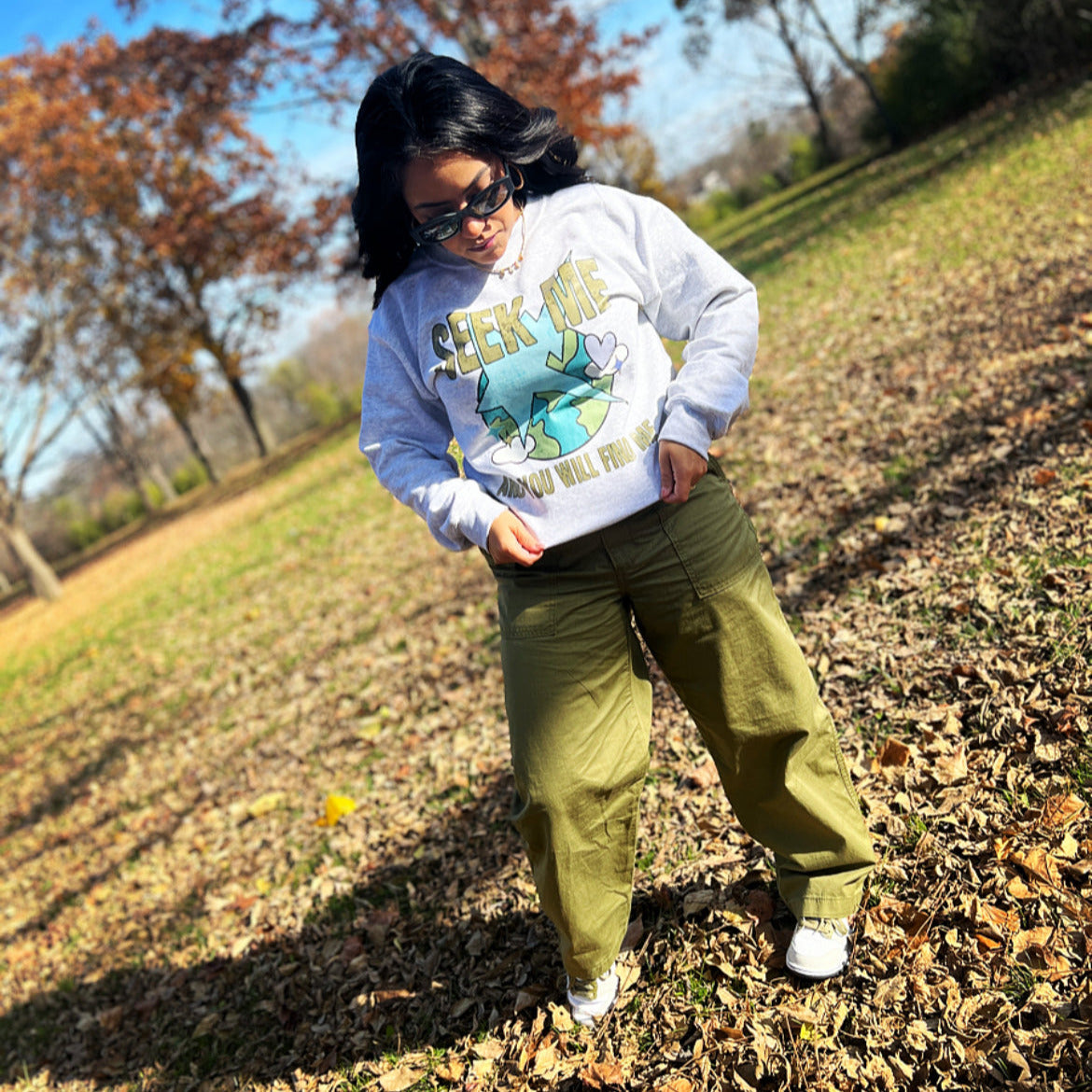 Seek Me Crewneck Sweater