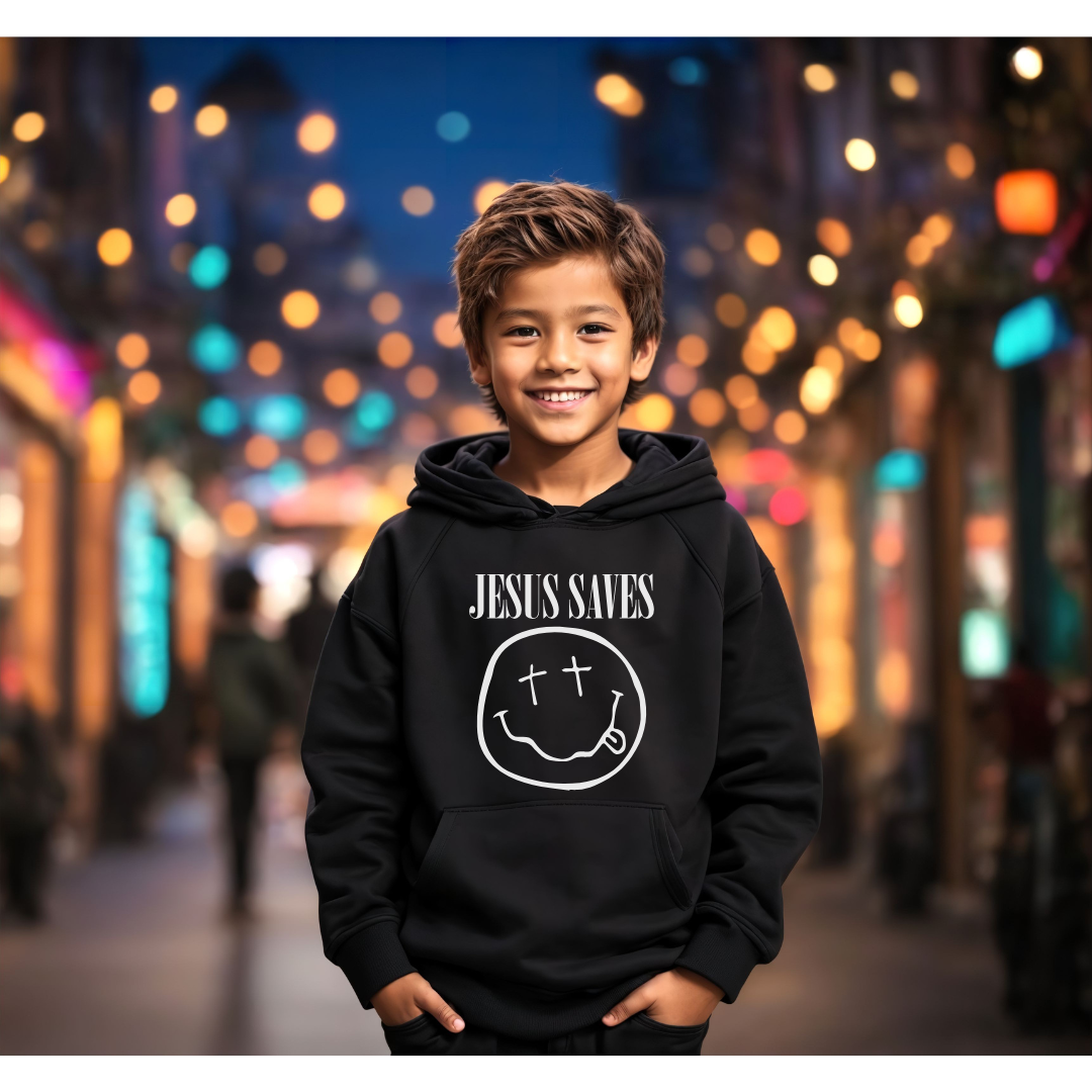 Jesus Saves Youth Hoodie