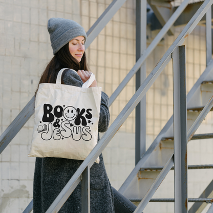 Books & Jesus Tote Bag